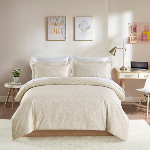 Bennet Vanilla Brushed Microfibre Duvet Cover Set