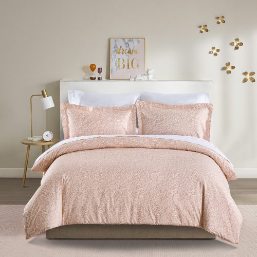 Bennet Soft Pink Brushed Microfibre Duvet Cover Set