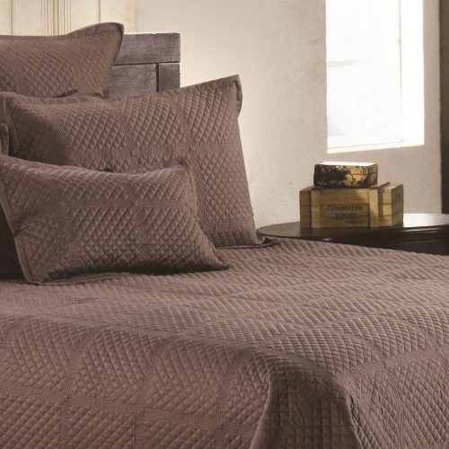 Crista Coverlet Chocolate